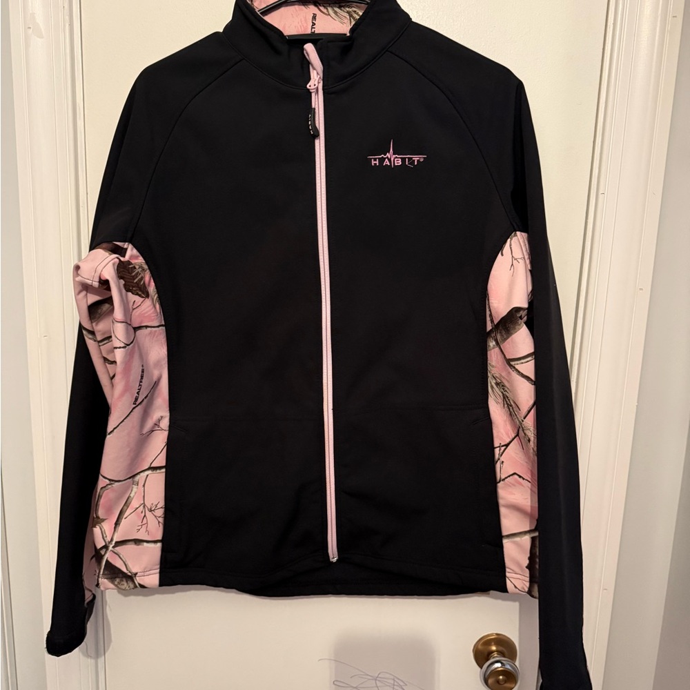 Habit Women's Black and Pink Utility Jacket
